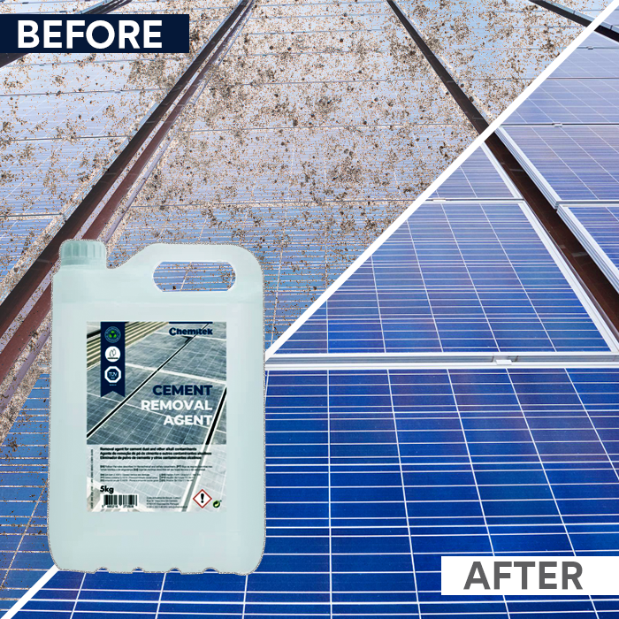 Cement Removal Agent and Solar Panels: How to Prevent Damage