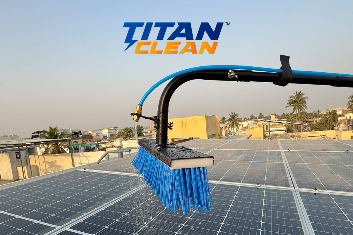 TITAN CLEAN - Advance Solar Panel Cleaning Brush