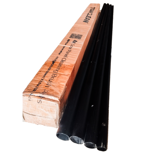 Aluminium rod for solar cleaning brush