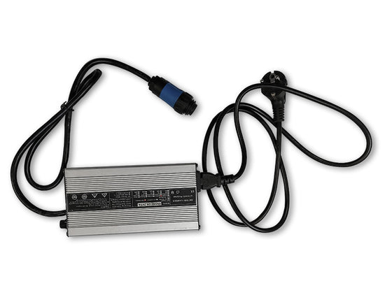 Solar battery charger on a white background