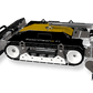 3D rendered image of the PVCARE F1 solar panel cleaning robot in PNG format