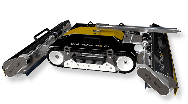 3D PNG image of PV Care F1 solar cleaning robot with transparent background