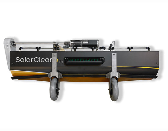 Floating wheels of a solar panel cleaning robot displayed on a plain white background.