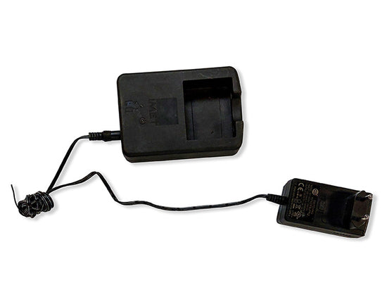 Remote control battery charger placed on a plain white background, ready for use.