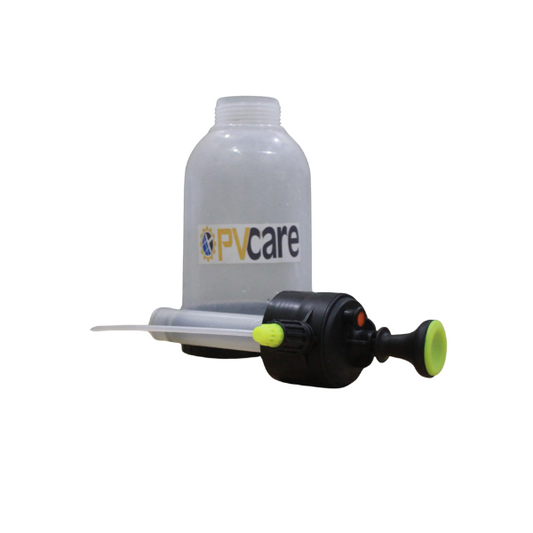 FV Care bottle with pump on a white background